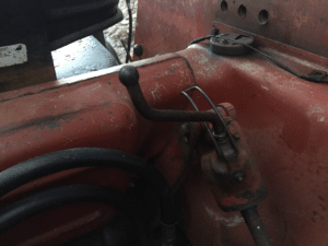 A critical three point hitch leveling arm which can easily be rusted and frozen.