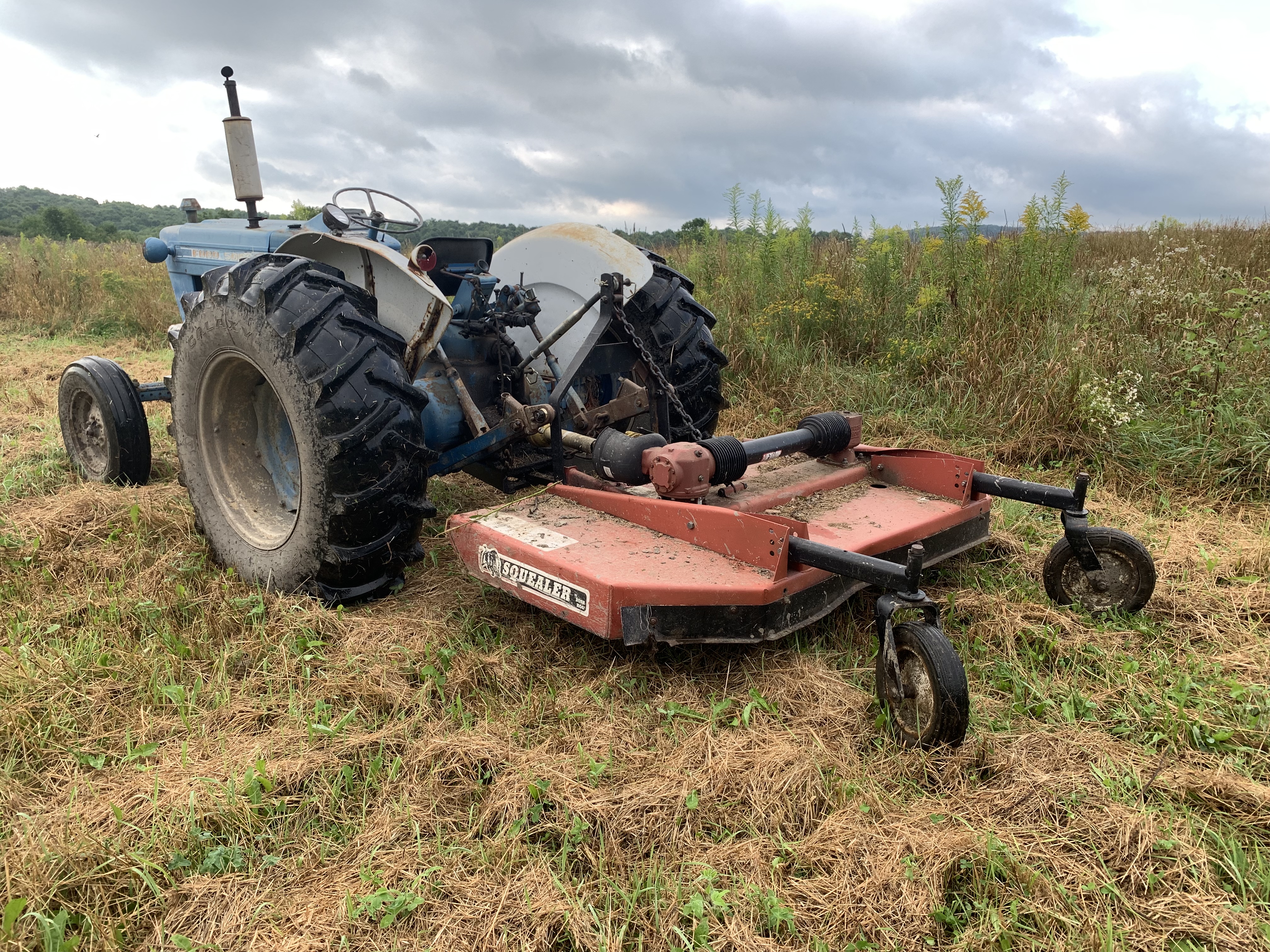 Image of Lawn tractor with brush hog