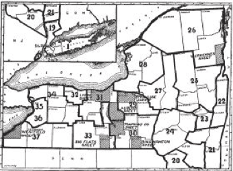 Soil map of New York State by County