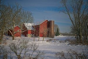 farm barn snow unsplash